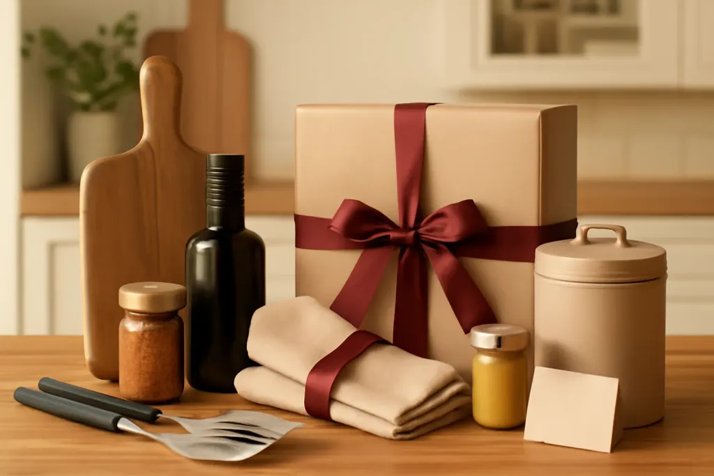 Editorial photograph representing Grill Master Kitchen Gifts